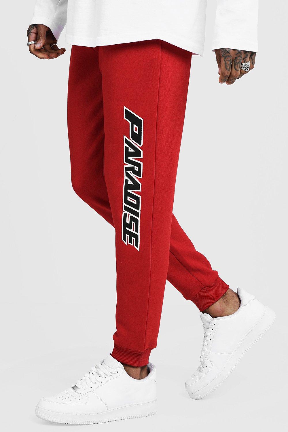 fire print joggers